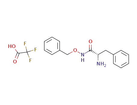 Molecular Structure of 58207-46-8 (Benzenepropanamide, a-amino-N-(phenylmethoxy)-, (S)-,
mono(trifluoroacetate))