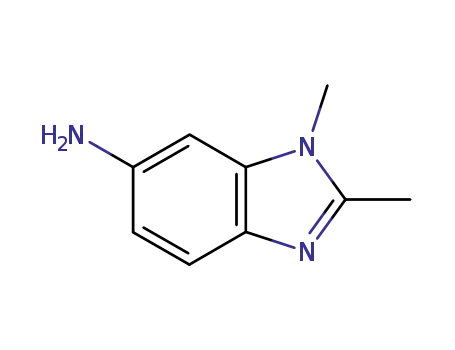 Molecular Structure of 4006-62-6 (1H-Benzimidazol-6-amine,1,2-dimethyl-(9CI))