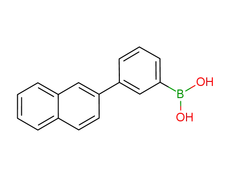 Molecular Structure of 870774-29-1 (3-(naphthalene-2-yl)phenylboronic acid)