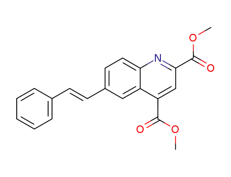dimethyl 6-[(E)-2-phenylethenyl]quinoline-2,4-dicarboxylate