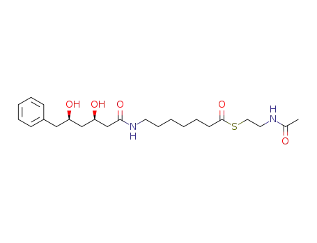 S-2-acetamidoethyl 7-((3R,5R)-3,5-dihydroxy-6-phenylhexanamido)heptanethioate