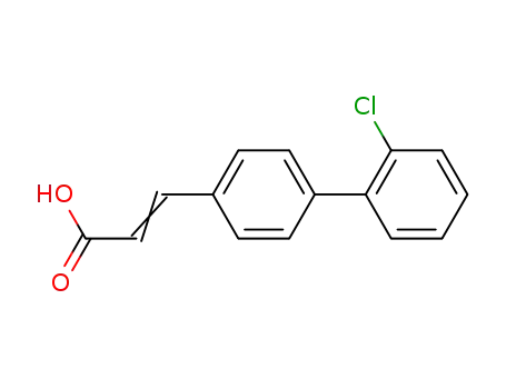Molecular Structure of 39802-79-4 (4-(2'-chlorophenyl)cinnamic acid)