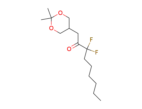2-Nonanone, 1-(2,2-dimethyl-1,3-dioxan-5-yl)-3,3-difluoro-