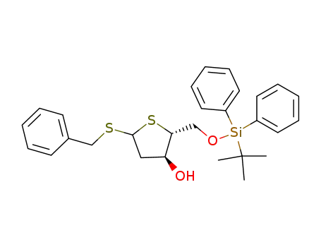 (2R,3S)-5-Benzylsulfanyl-2-(tert-butyl-diphenyl-silanyloxymethyl)-tetrahydro-thiophen-3-ol