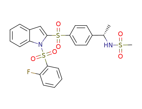 C<sub>23</sub>H<sub>21</sub>FN<sub>2</sub>O<sub>6</sub>S<sub>3</sub>