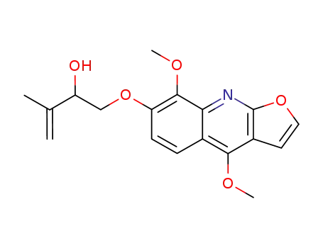 Molecular Structure of 6989-38-4 (Evodine)