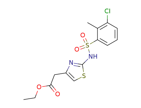 4-Thiazoleaceticacid, 2-[[(3-chloro-2-methylphenyl)sulfonyl]amino]-,ethyl ester