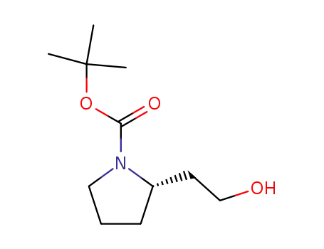 Molecular Structure of 88790-38-9 ((S)-1-Boc-2-(2-hydroxyethyl)pyrrolidine)