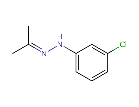 Molecular Structure of 67175-12-6 (2-Propanone, (3-chlorophenyl)hydrazone)
