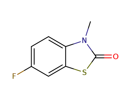 Molecular Structure of 63755-02-2 (2(3H)-Benzothiazolone, 6-fluoro-3-methyl-)