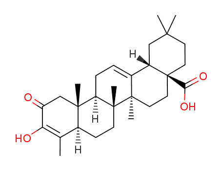 Molecular Structure of 118766-24-8 (3-hydroxy-2-carbonyl-23-norolean-3,12-diene-28-acid)