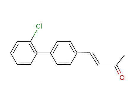 Molecular Structure of 57592-01-5 ((E)-4-(2'-chloro-4-biphenylyl)-3-buten-2-one)