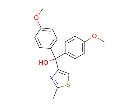 bis-(4-methoxy-phenyl)-(2-methyl-thiazol-4-yl)-methanol