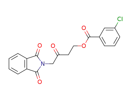 Molecular Structure of 92632-83-2 (Benzoic acid, 3-chloro-,
4-(1,3-dihydro-1,3-dioxo-2H-isoindol-2-yl)-3-oxobutyl ester)