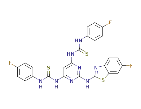 C<sub>25</sub>H<sub>17</sub>F<sub>3</sub>N<sub>8</sub>S<sub>3</sub>