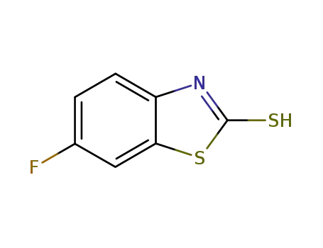 Molecular Structure of 80087-71-4 (6-FLUORO-BENZOTHIAZOLE-2-THIOL)