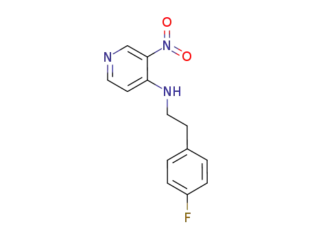 Molecular Structure of 918152-19-9 (4-Pyridinamine, N-[2-(4-fluorophenyl)ethyl]-3-nitro-)