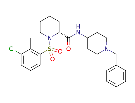 (R)-1-(3-chloro-2-methylphenylsulfonyl)-N-(1-benzylpiperidin-4-yl)piperidine-2-carboxamide