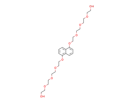 Molecular Structure of 168211-64-1 (2-[2-(2-{2-[5-(2-{2-[2-(2-hydroxy-ethoxy)-ethoxy]-ethoxy}-ethoxy)-naphthalen-1-yloxy]-ethoxy}-ethoxy)-ethoxy]-ethanol)