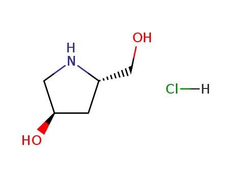 Molecular Structure of 478922-47-3 ((3R,5S)-5-HYDROXYMETHYL-3-PYRROLIDINOL HCL)