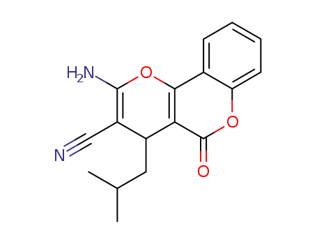 2-amino-4-isobutyl-5-oxo-4H,5H-pyrano[3,2-c]chromene-3-carbonitrile