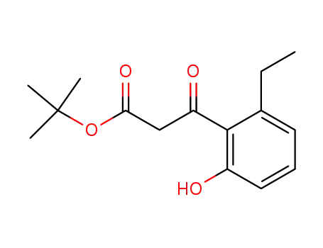 3-(2-ethyl-6-hydroxy-phenyl)-3-oxo-propionic acid <i>tert</i>-butyl ester