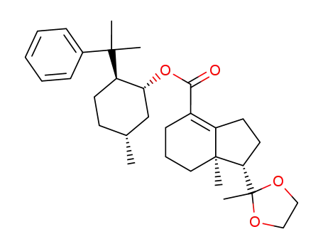 (1S,7aR)-7a-Methyl-1-(2-methyl-[1,3]dioxolan-2-yl)-2,3,5,6,7,7a-hexahydro-1H-indene-4-carboxylic acid (1R,2S,5R)-5-methyl-2-(1-methyl-1-phenyl-ethyl)-cyclohexyl ester