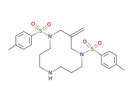 Molecular Structure of 182316-06-9 (1,5,9-Triazacyclododecane,
3-methylene-1,5-bis[(4-methylphenyl)sulfonyl]-)