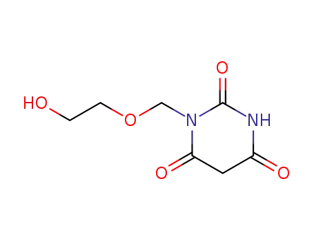 Molecular Structure of 152099-78-0 (1-(2-HYDROXYETHOXY)METHYL-5-BARBITURIC ACID)