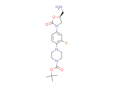 1-Piperazinecarboxylicacid, 4-[4-[5-(aminomethyl)-2-oxo-3-oxazolidinyl]-2-fluorophenyl]-,1,1-dimethylethyl ester