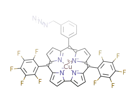 copper(III) 5,15-bis(pentafluorophenyl)-10-(3-azidomethylphenyl)corrole