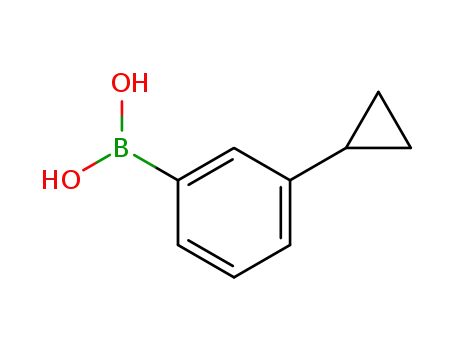 Molecular Structure of 1049730-10-0 (3-Cyclopropyl-benzeneboronic acid)