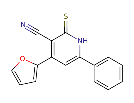 3-cyano-4-(2'-furyl)-6-phenylpyridinethione