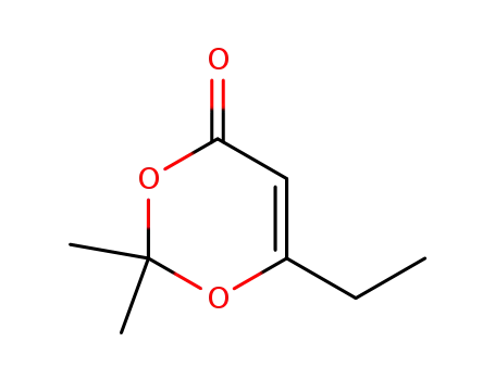 Molecular Structure of 72324-46-0 (6-Ethyl-2,2-dimethyl-[1,3]dioxin-4-one)