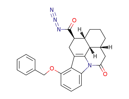 (3aR,11R,11aR,11bS)-9-Benzyloxy-5-oxo-1,2,3,3a,4,5,10,11,11a,11b-decahydro-5a-aza-benzo[cd]fluoranthene-11-carbonyl azide