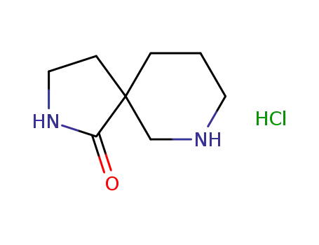 Molecular Structure of 1187173-43-8 (2,7-DIAZASPIRO[4.5]DECAN-1-ONE HYDROCHLORIDE)