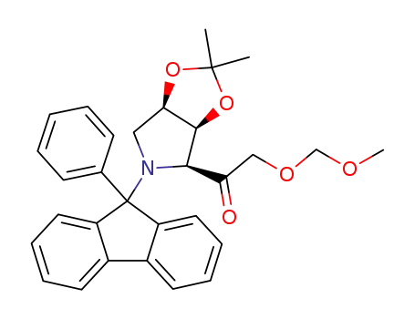 1-[(3aS,4S,6aR)-2,2-Dimethyl-5-(9-phenyl-9H-fluoren-9-yl)-tetrahydro-[1,3]dioxolo[4,5-c]pyrrol-4-yl]-2-methoxymethoxy-ethanone