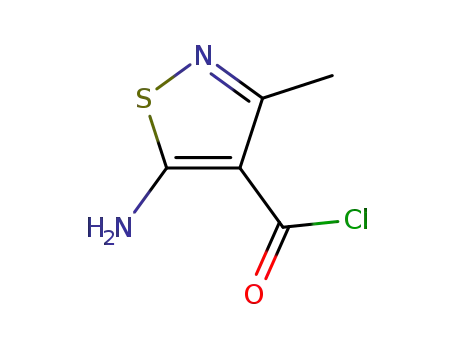 4-Isothiazolecarbonylchloride, 5-amino-3-methyl-