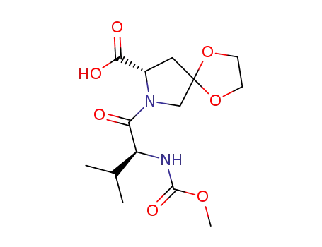(S)-7-((S)-2-((methoxycarbonyl)amino)-3-methylbutanoyl)-1,4-dioxa-7-azaspiro[4.4]nonane-8-carboxylic acid