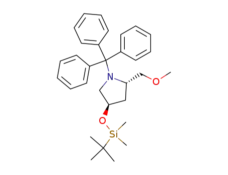 (2S,4R)-4-{[1-(tert-butyl)-1,1-dimethylsilyl]-oxy}-2-methoxymethyl-1-trityl-pyrrolidin