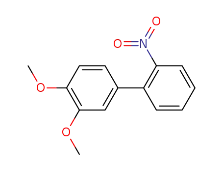 Molecular Structure of 1985-31-5 (1,1'-Biphenyl, 3',4'-dimethoxy-2-nitro-)