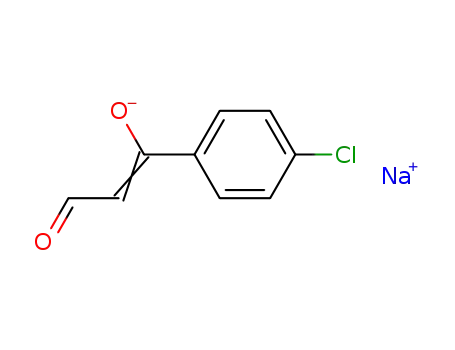 sodium salt of ω-formyl-4-chloroacetophenone