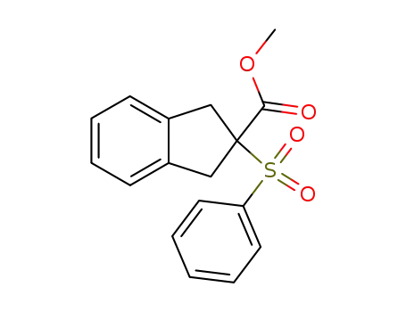 2-Benzenesulfonyl-indan-2-carboxylic acid methyl ester