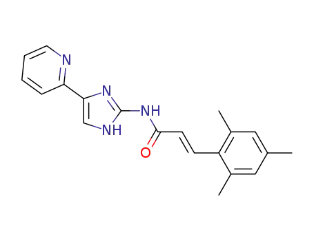 (2E)-3-mesityl-N-[4-(pyridin-2-yl)-1H-imidazol-2-yl]acrylamide