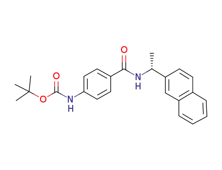 4-(tert-butoxycarbonylamino)-N-[(R)-1-(2-naphthyl)ethyl]benzamide