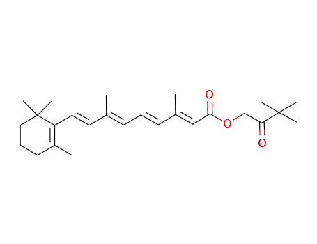 Molecular Structure of 893412-73-2 (Retinoicacid, 3,3-dimethyl-2-oxobutyl ester)