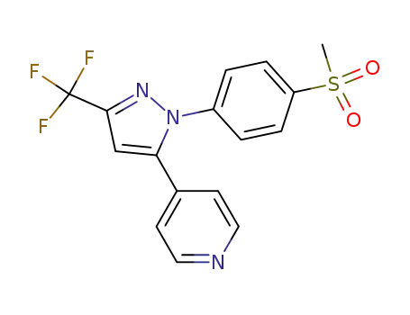 4-[2-(4-(methanesulfonyl)phenyl)-5-(trifluoromethyl)-2H-pyrazol-3-yl]pyridine