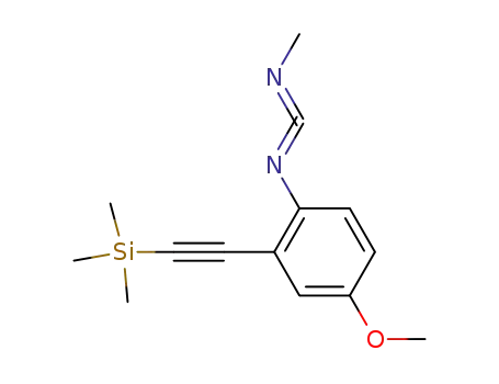 Benzenamine,
4-methoxy-N-(methylcarbonimidoyl)-2-[(trimethylsilyl)ethynyl]-