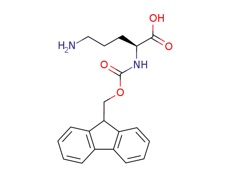 Molecular Structure of 158599-00-9 (L-Ornithine, N2-[(9H-fluoren-9-ylMethoxy)carbonyl]-)