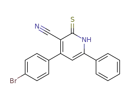 3-Pyridinecarbonitrile,
4-(4-bromophenyl)-1,2-dihydro-6-phenyl-2-thioxo-